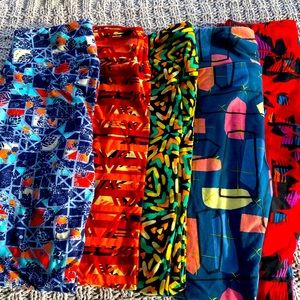 **New w/o tags** LuLaRoe leggings, 5 pairs OS